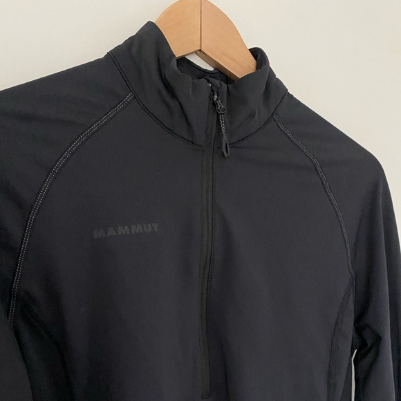 Mammut Snow Mid Layer Half Zip Pullover Long Sleeve Top - Picture 3 of 10
